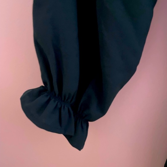 Chic Dark Green Long Sleeve Dress bohemian romper - Picture 8 of 16